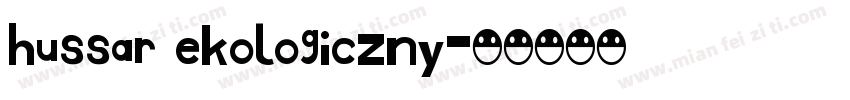 Hussar Ekologiczny字体转换